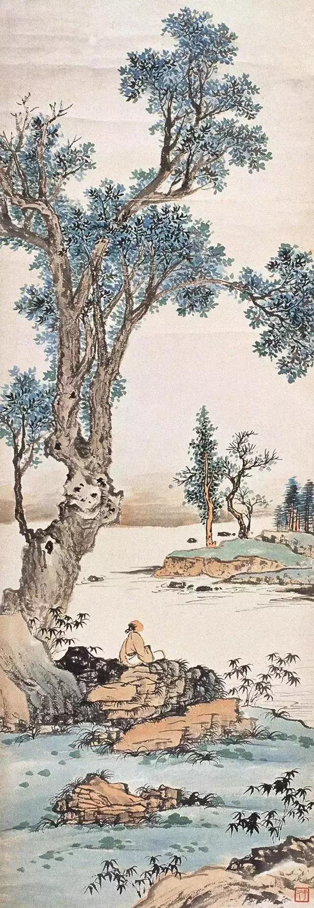 中国山水画名家作品欣赏书,清代山水画名家作品集一册