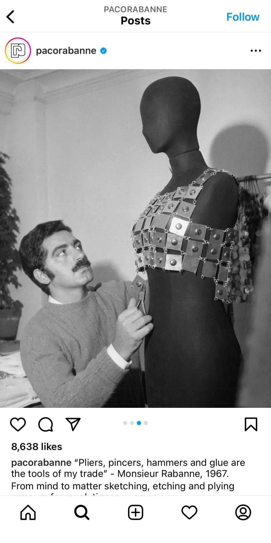缅怀PacoRabanne，一位真正的未来主义“时尚炼金术师”