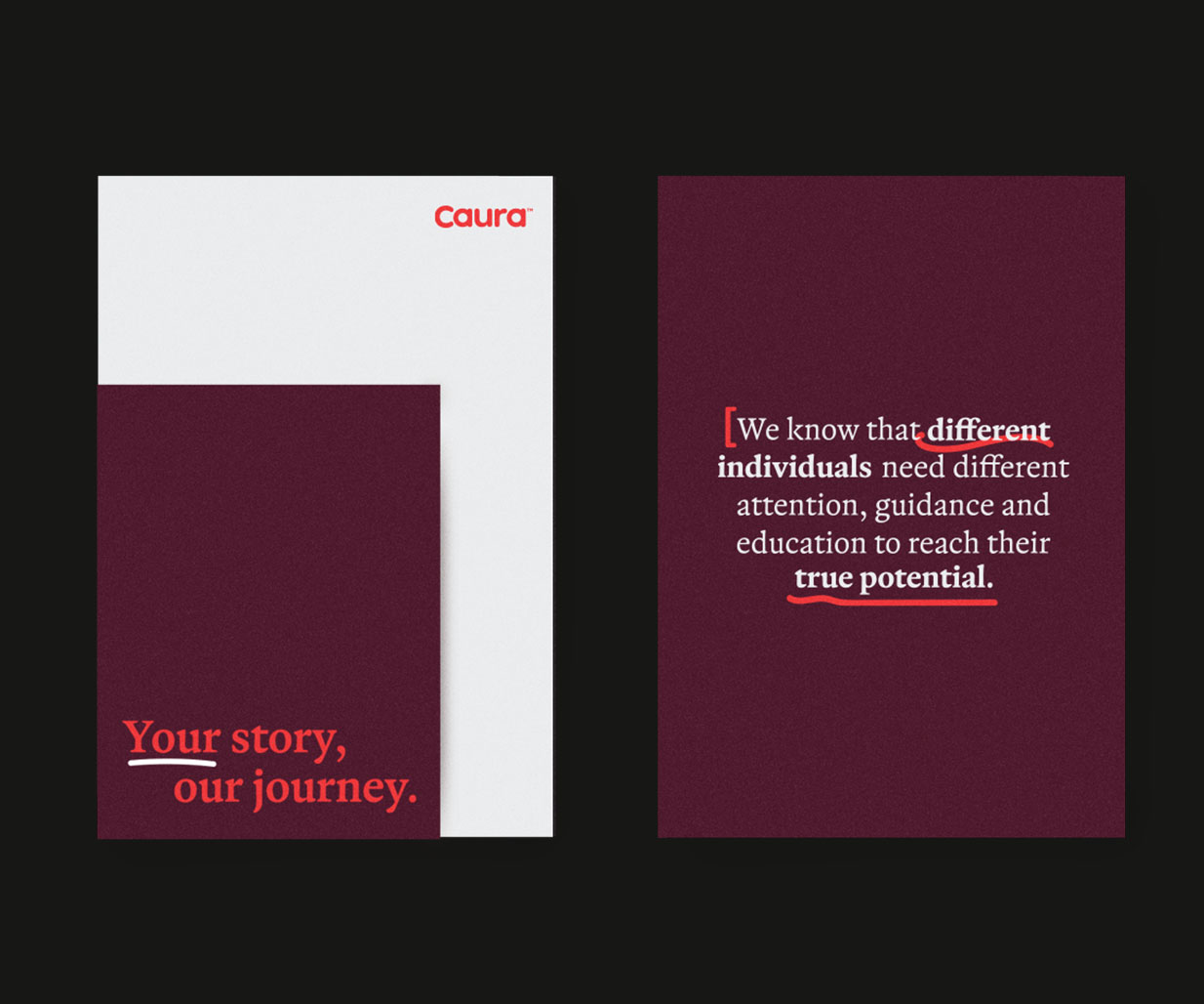 Caura品牌代理机构logo设计via:percept