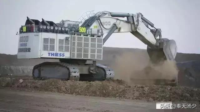 利勃海尔挖掘机9800反铲,世界最大挖掘机利勃海尔r9800