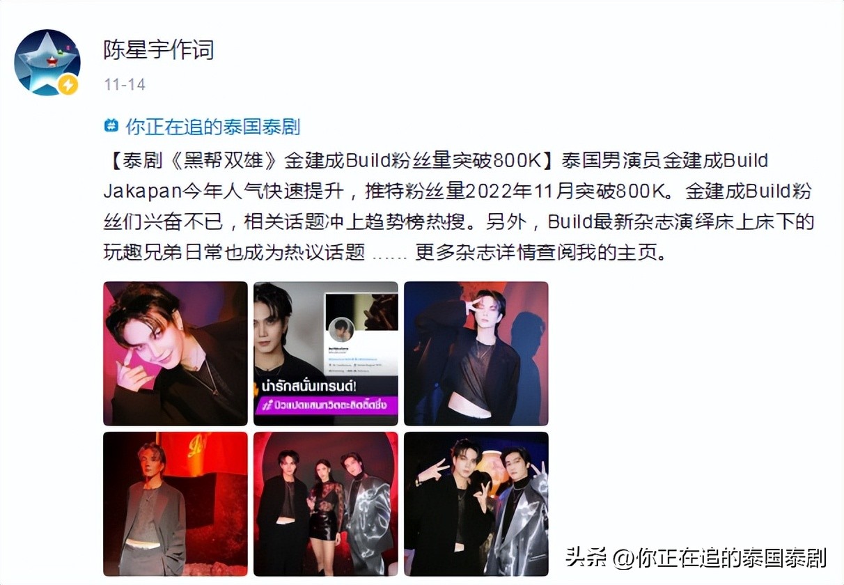 泰国明星评价陈星宇,泰国评价陈星宇