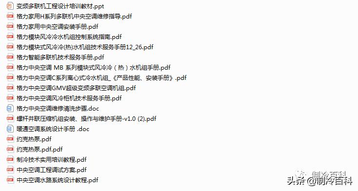 制冷与空调设备安装维修实操视频,暖通空调资料范例