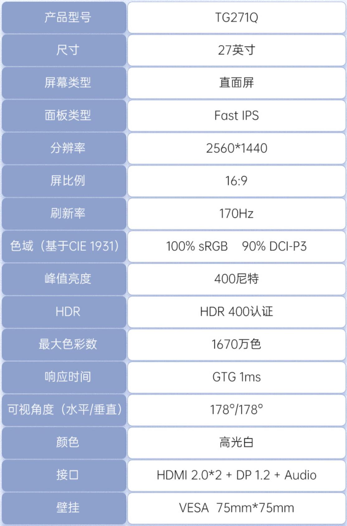 hkcg271q27英寸144hz显示器怎么样,hkcs2716q显示器测评