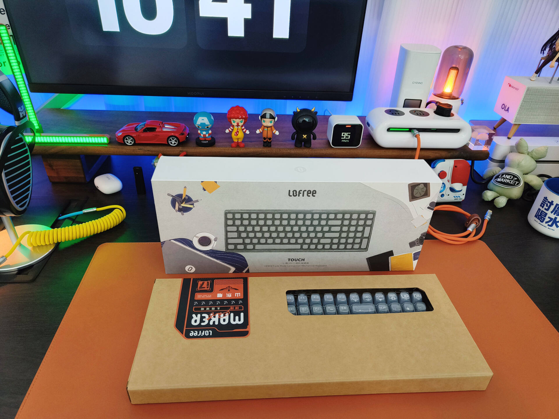 lofree洛斐小翘键盘测评,洛斐lofree星河小翘100键开箱