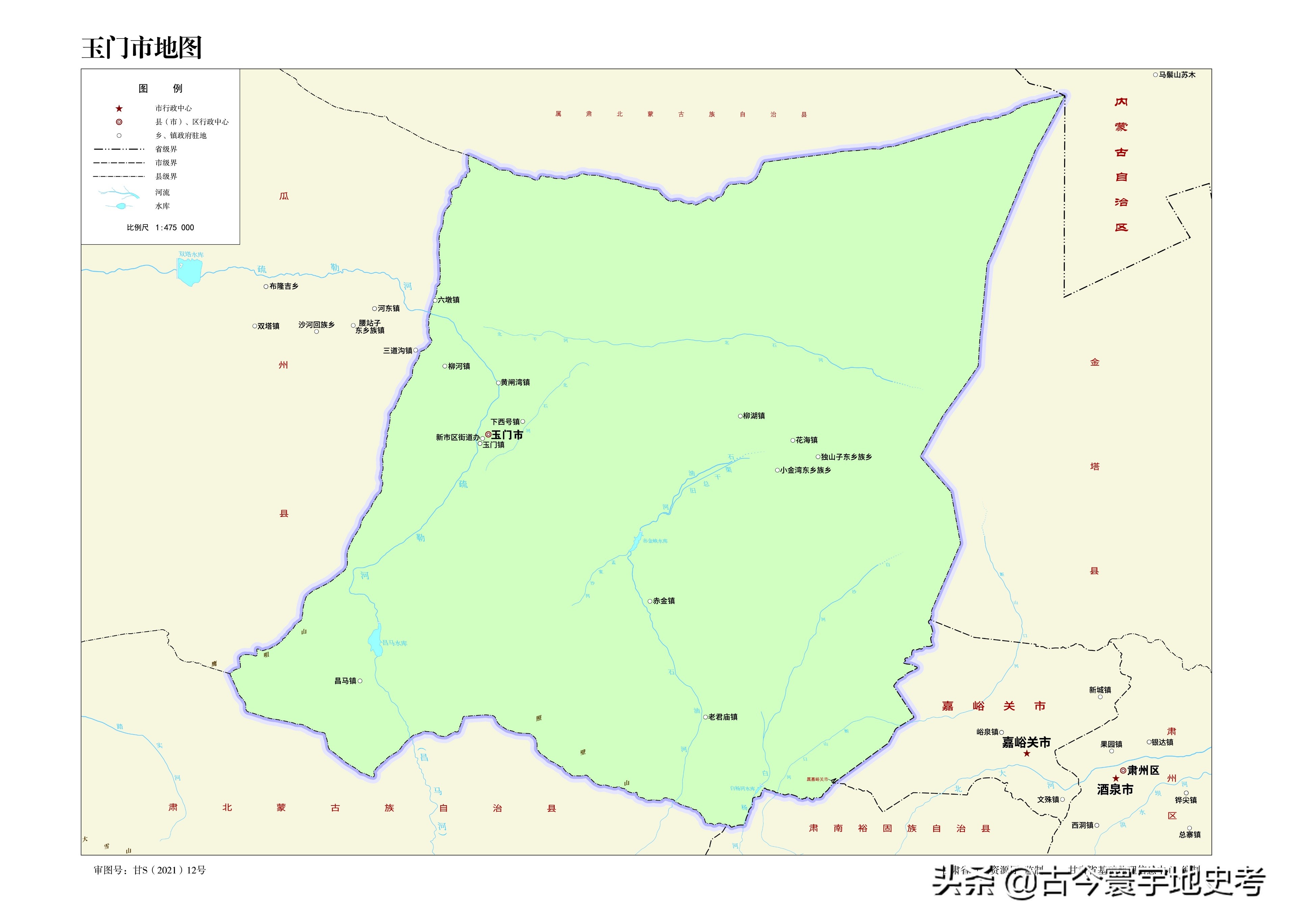 甘肃省各市州县地图,甘肃省旅游交通地图