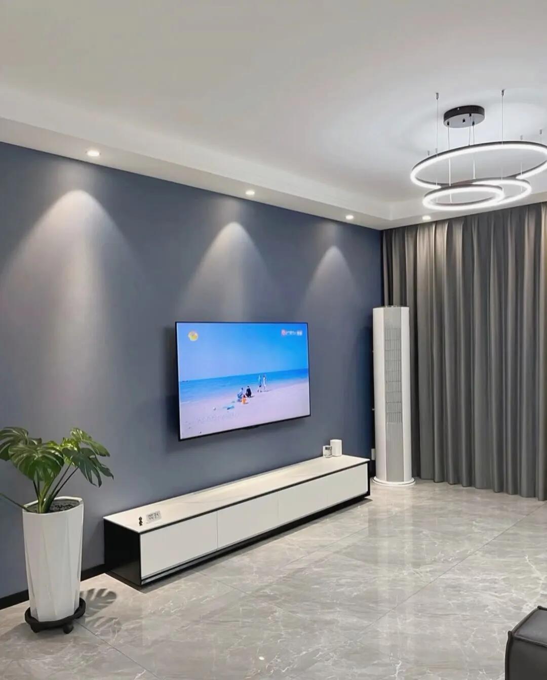 30款悬空背景墙,简约隐形门背景墙