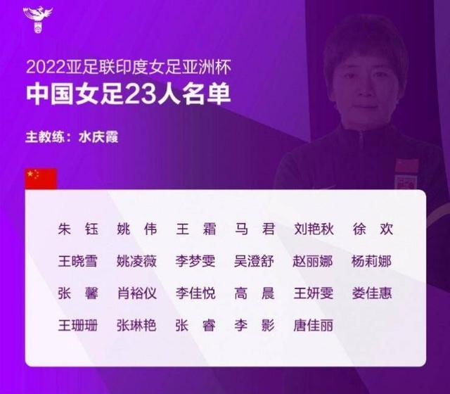 中国女足亚洲杯23人名单王霜领衔,女足亚洲杯23人名单