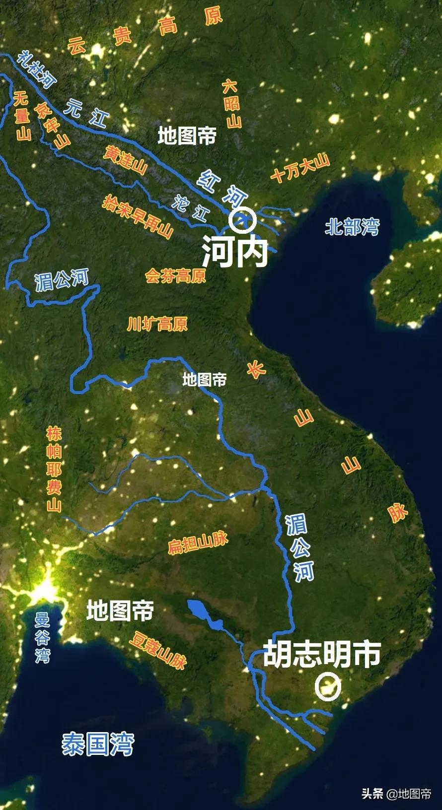 河内和胡志明谁是首都,越南古代为什么不定都谅山呢