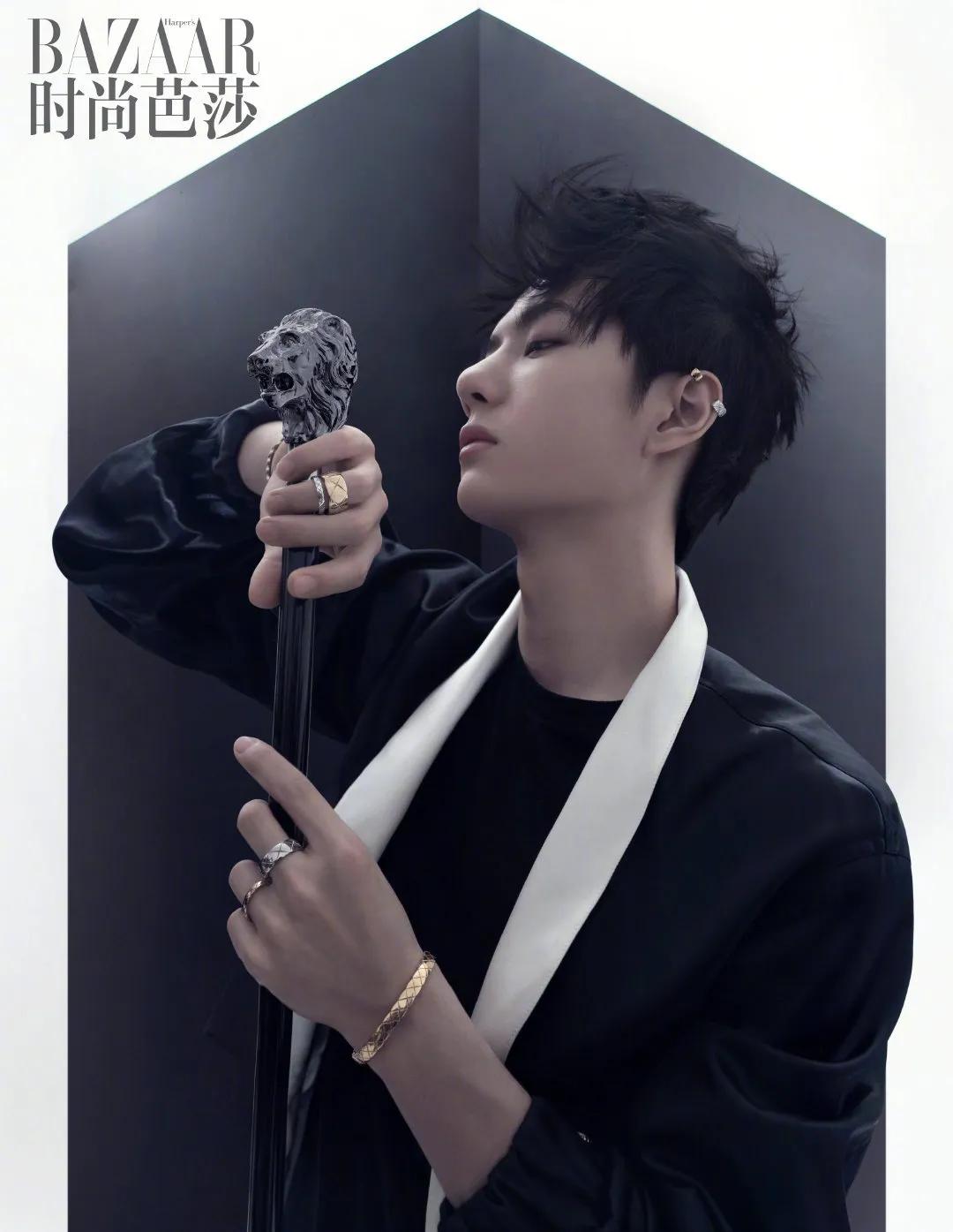 时尚芭莎肖战和谁拍过,时尚芭莎肖战年度盛典照片