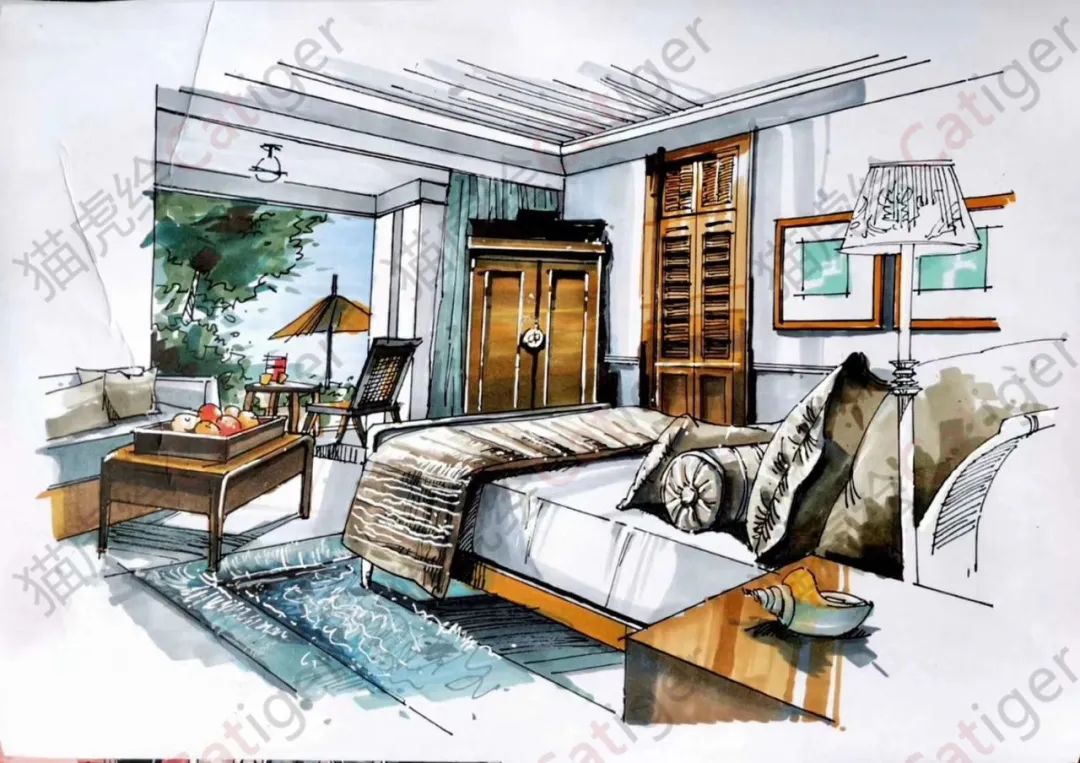 猫虎画,猫虎绘画