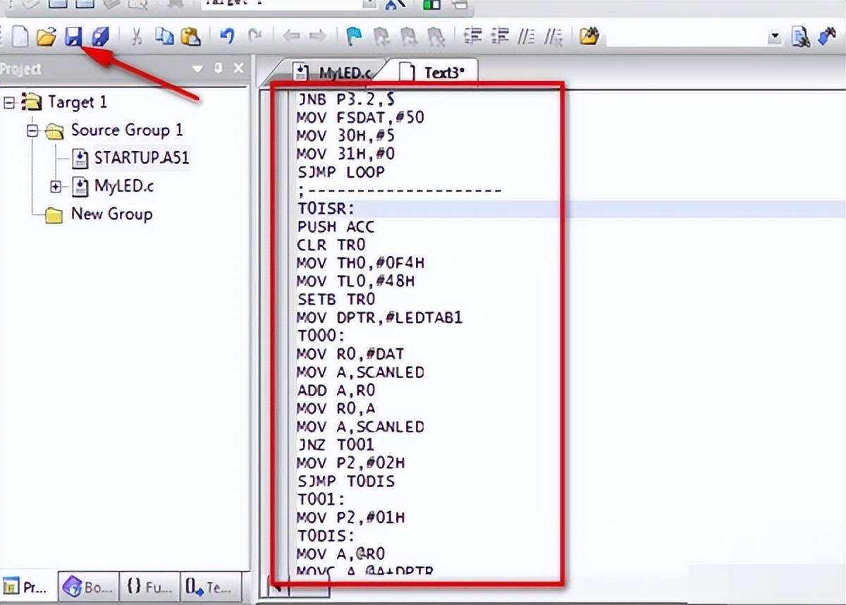 keil怎么写入单片机,keil如何在c中嵌入汇编代码