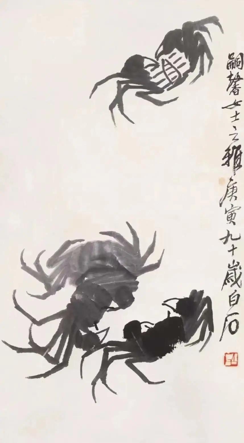 国画教程螃蟹的写意画法,写意国画熟螃蟹的画法步骤图片