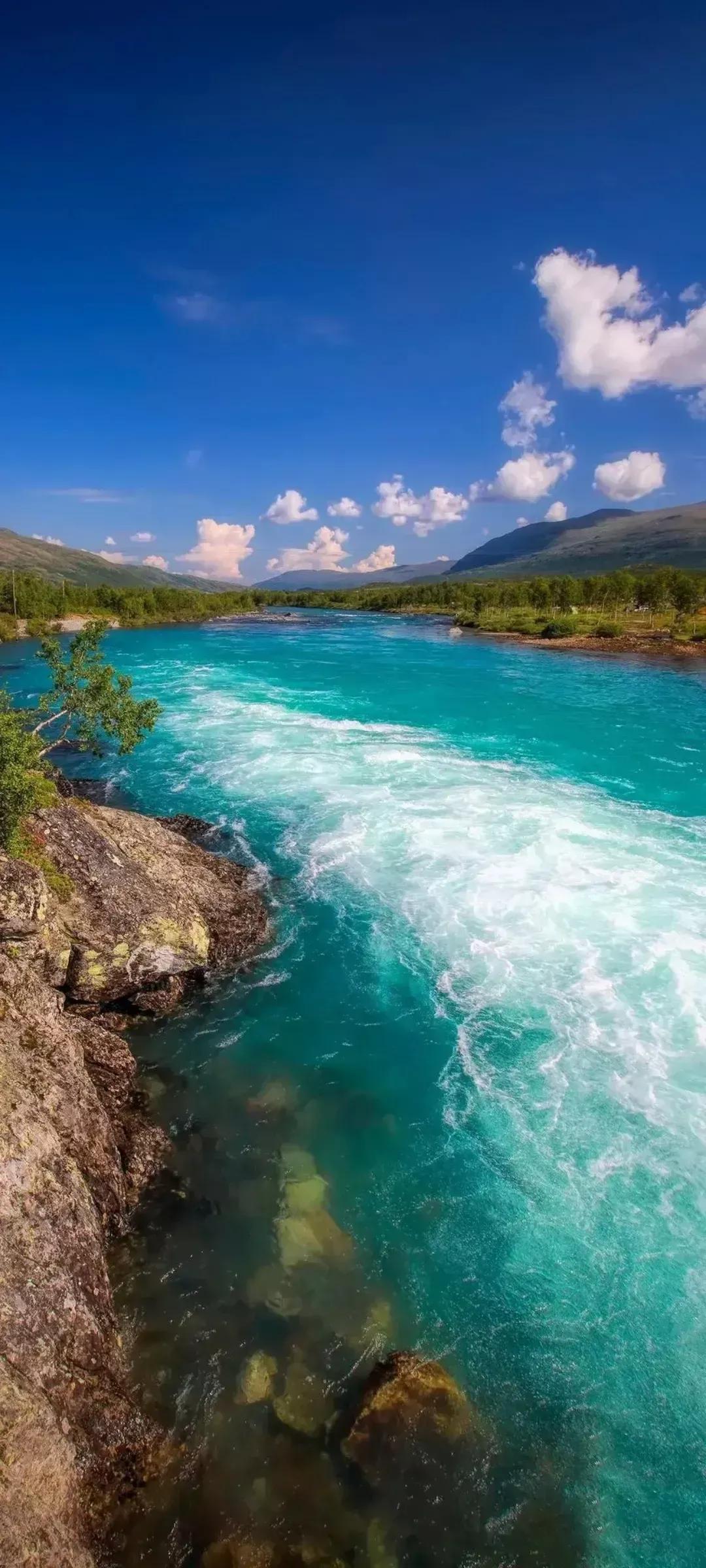 美丽的碧海蓝天壁纸,2018蓝色大海夏天壁纸