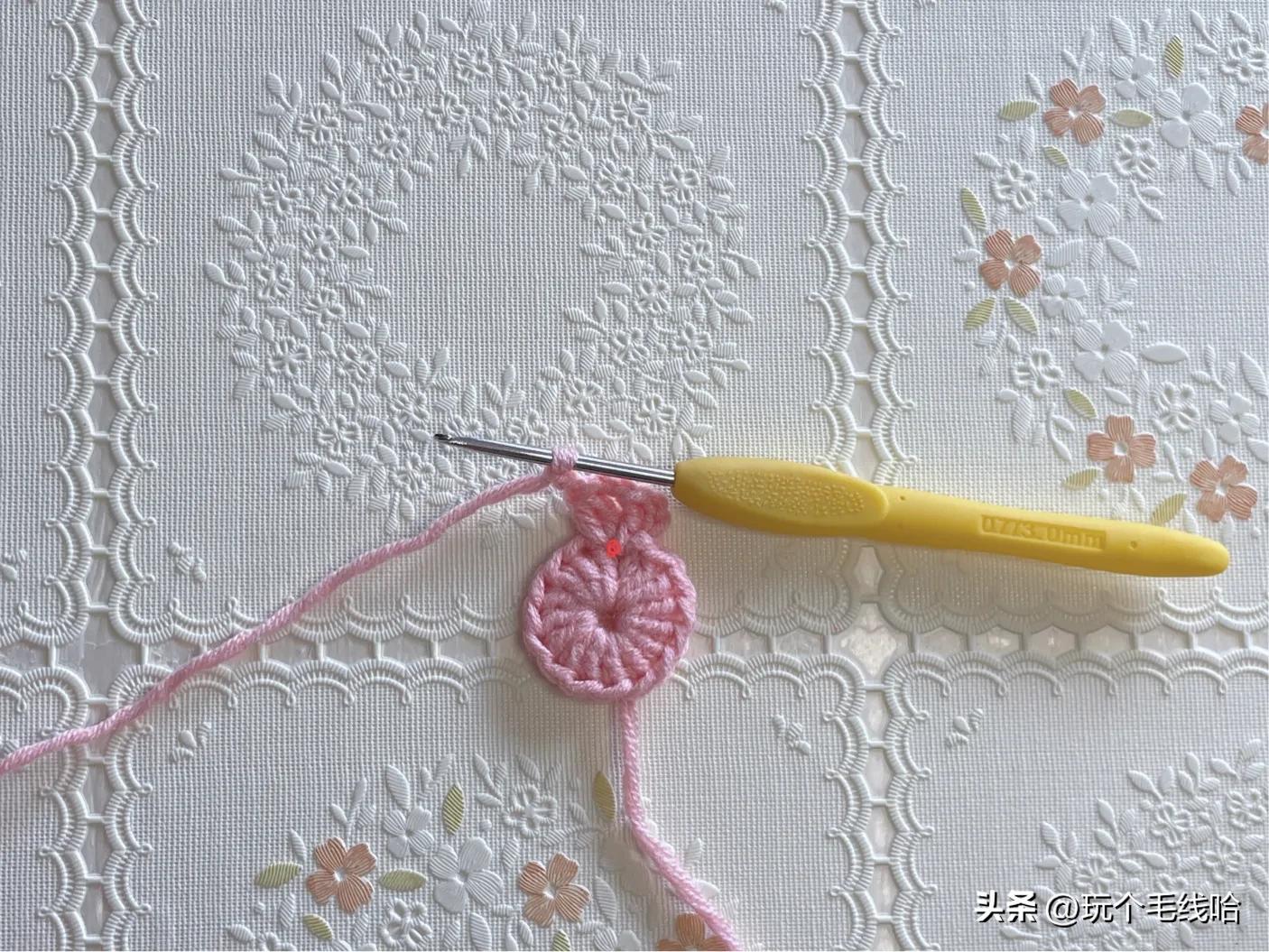 钩花片边的教程,保姆级织花教程