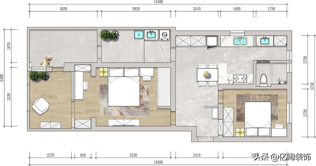 一楼带院子老房翻新改造效果图,二手房一楼带院子改造翻新案例