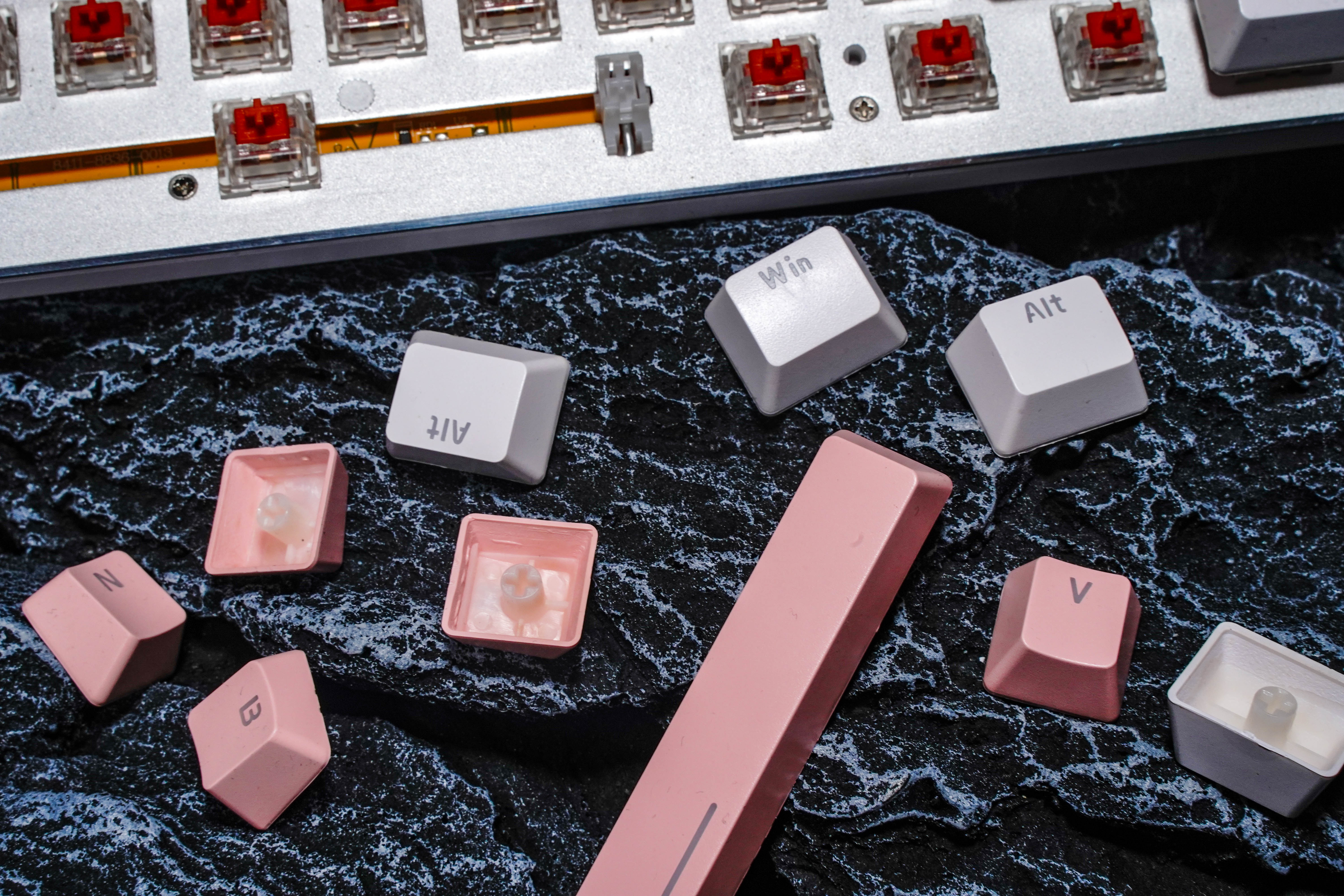 黑爵ak35i键盘茶轴红轴对比,黑爵键盘ak35i驱动器