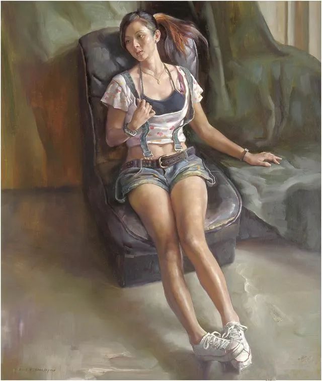 年轻漂亮女老师简笔画逼真,女教授工笔画欣赏