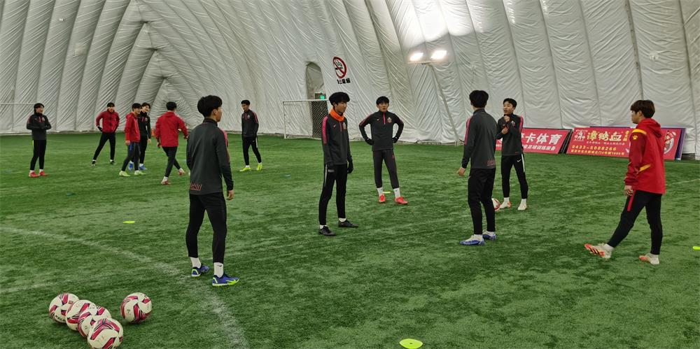 延边龙鼎赛前训练,延边龙鼎一线队训练