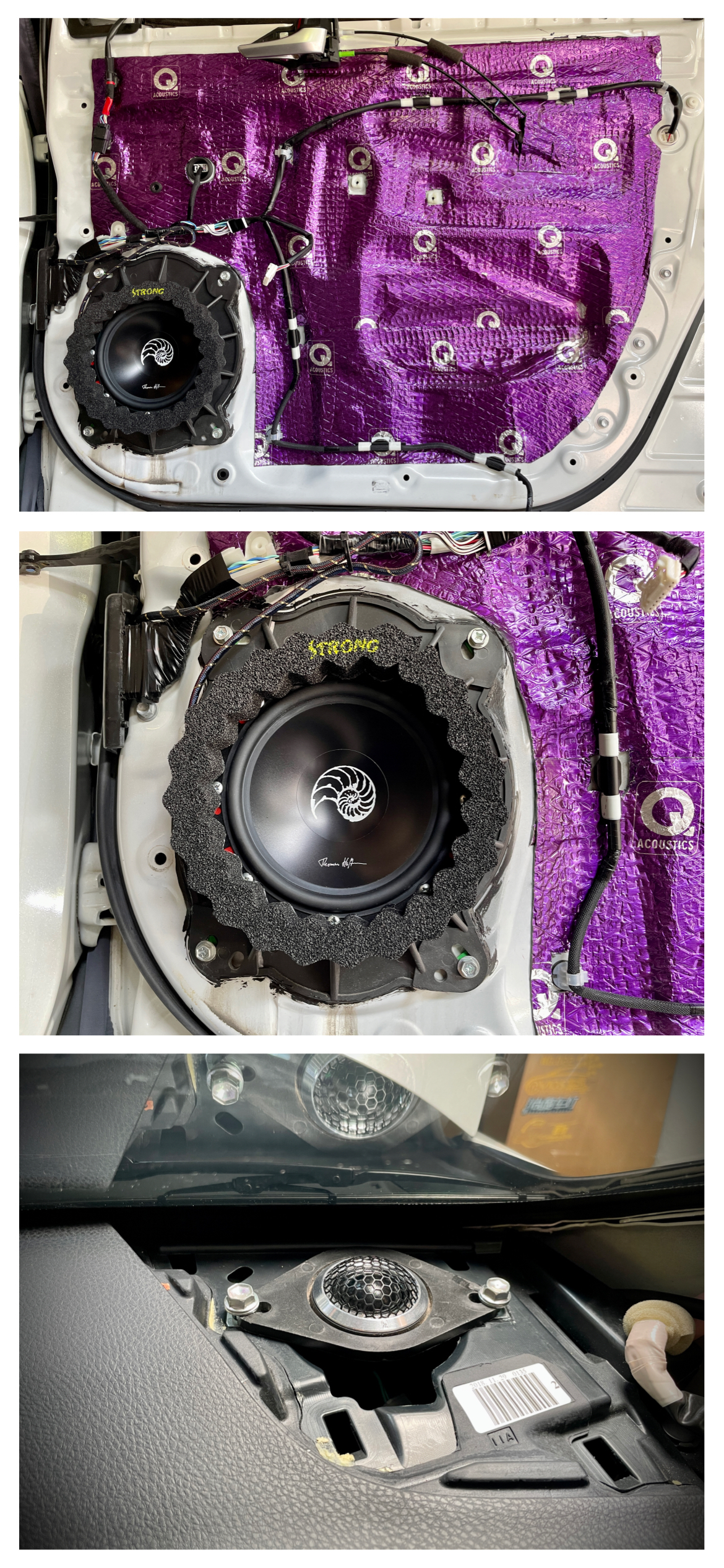 丰田汉兰达改装雷克萨斯包围,汉兰达三分频a柱音响改装