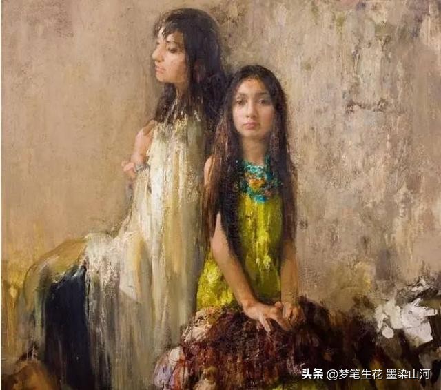 高清油画静物大师作品,欣赏超写实人物油画