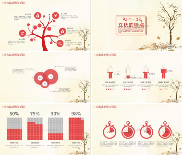 二十四节气立冬节气介绍ppt模板,24节气中的秋季节气有哪些
