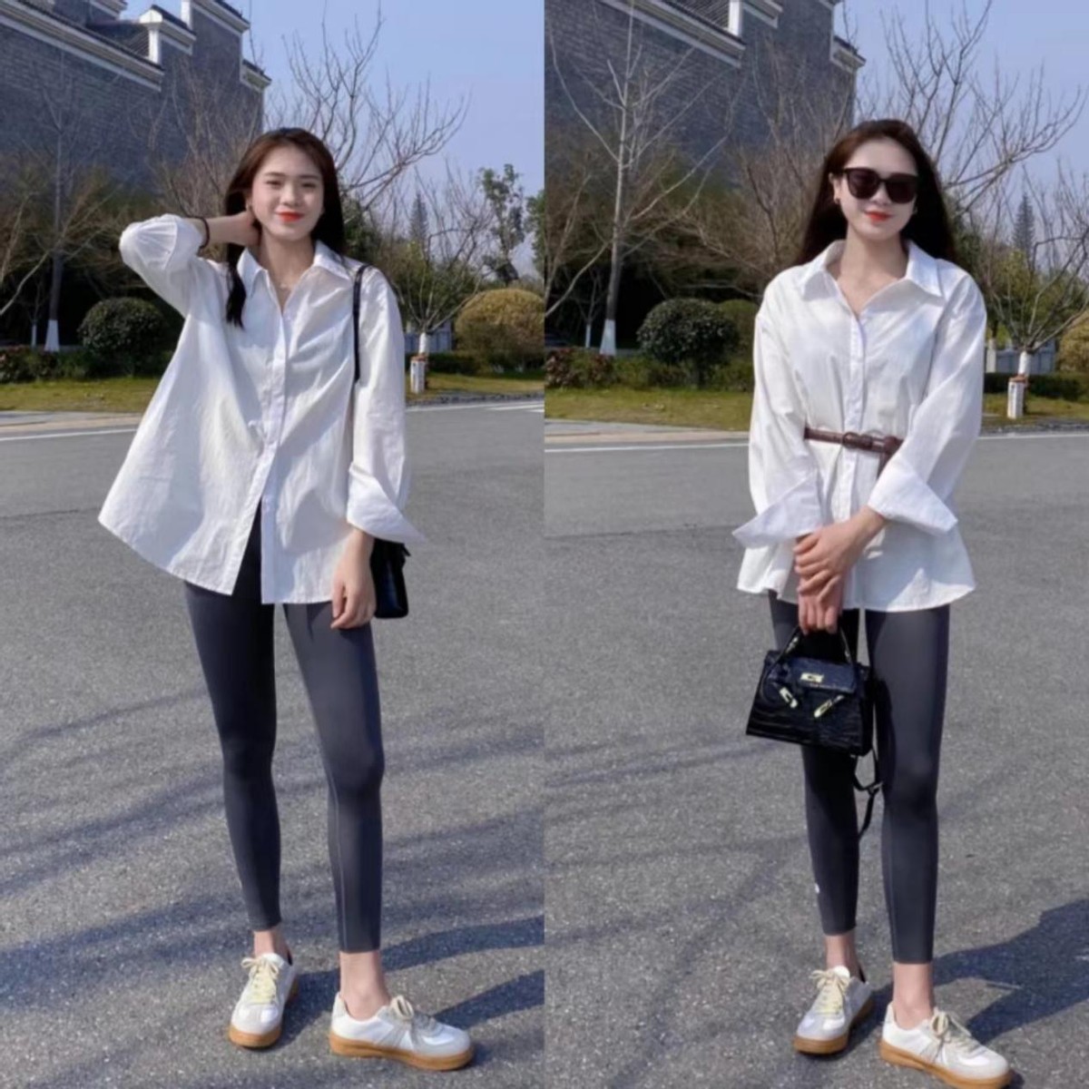 这个秋天就这样穿搭鲨鱼裤,这是我见过最潮的搭配