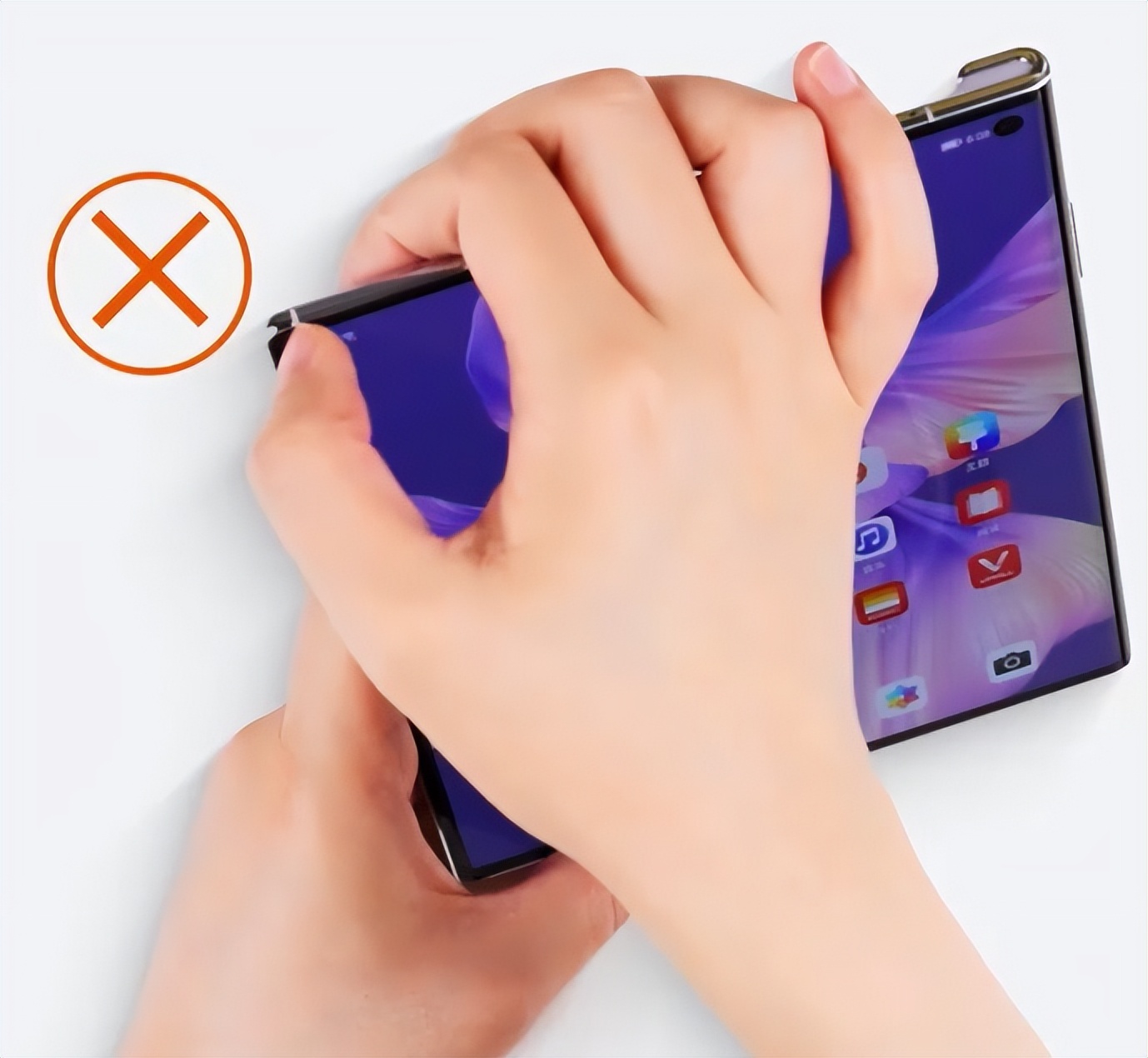 华为xs折叠屏幕膜能撕嘛,华为折叠手机膜可以撕吗