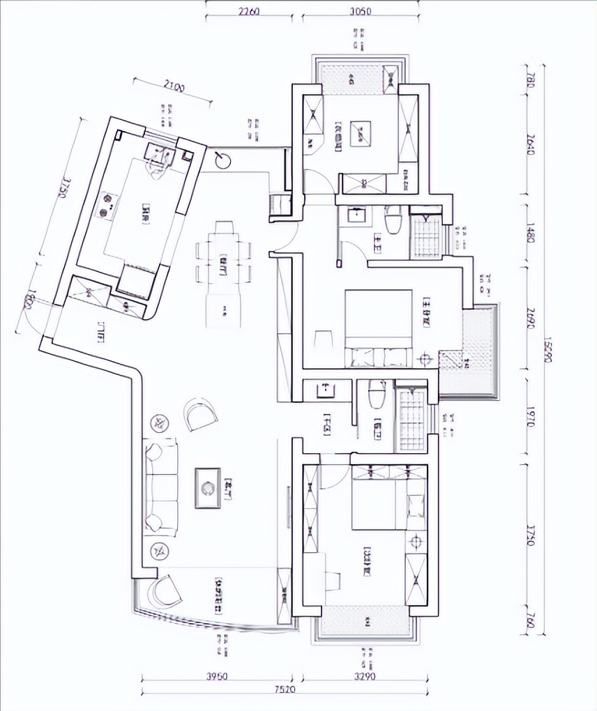 原木风装修115平多少钱,115平原木极简风格