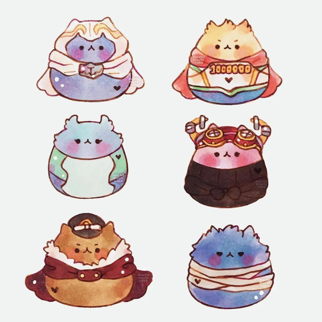 12星座简笔画很卡哇伊,简笔画开心卡哇伊表情