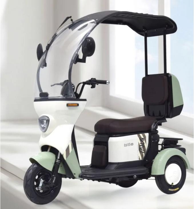 2款接娃小三轮自带雨棚不怕查车,老年代步三轮车雅迪小三轮带雨棚