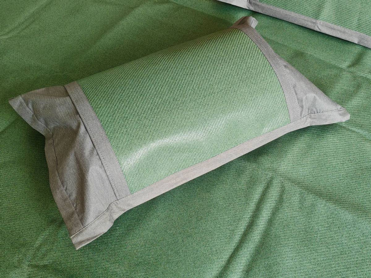 艾草驱蚊凉席1.35米,双面冰藤艾草驱蚊席