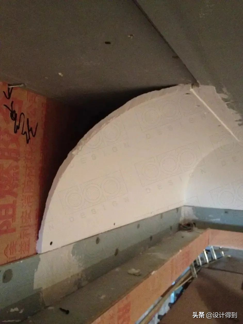 弧形吊顶加空调平面画法,弧形吊顶做法怎么画弧