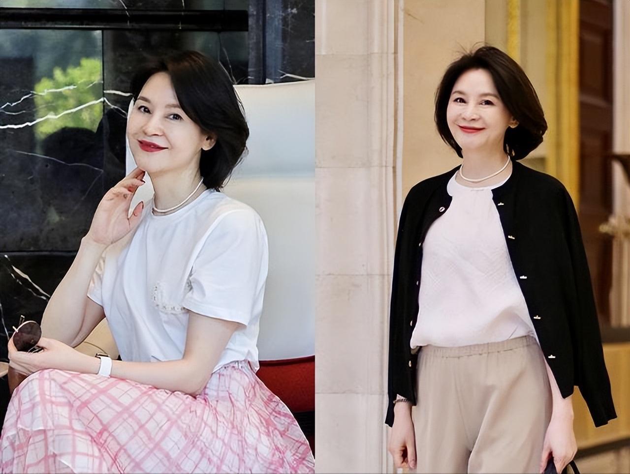 女人在适当的年龄可以尝试短发,上了年纪适合的短发