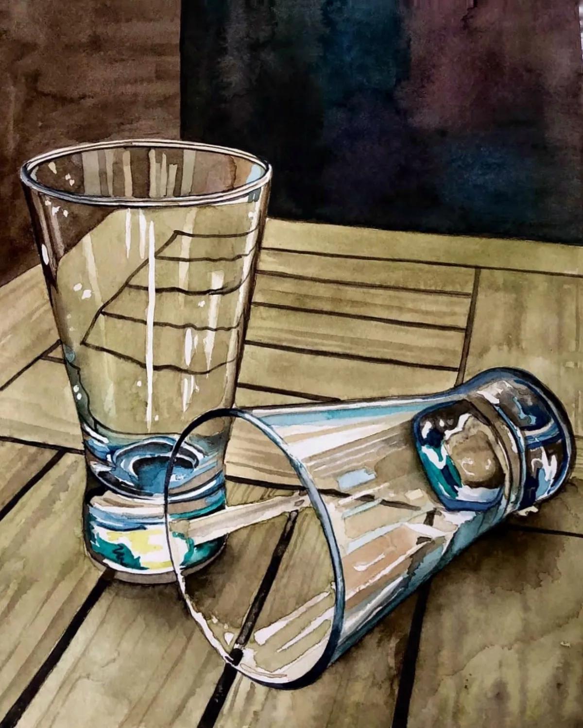 意大利画家水彩画,德国水彩画师作品欣赏