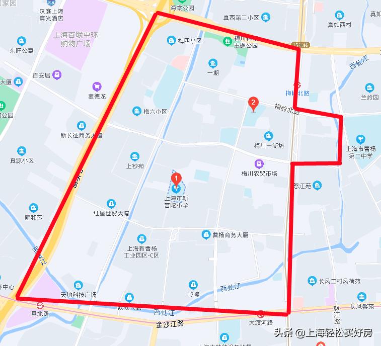 上海环球港附近的学区房,环球港学区划分