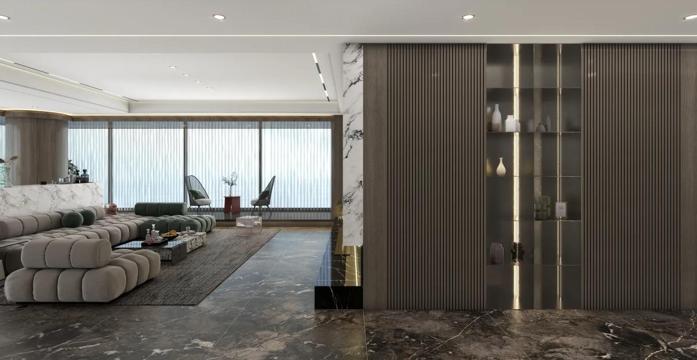 家装风格效果图大全轻奢110平,轻奢风格家装餐厅平面图