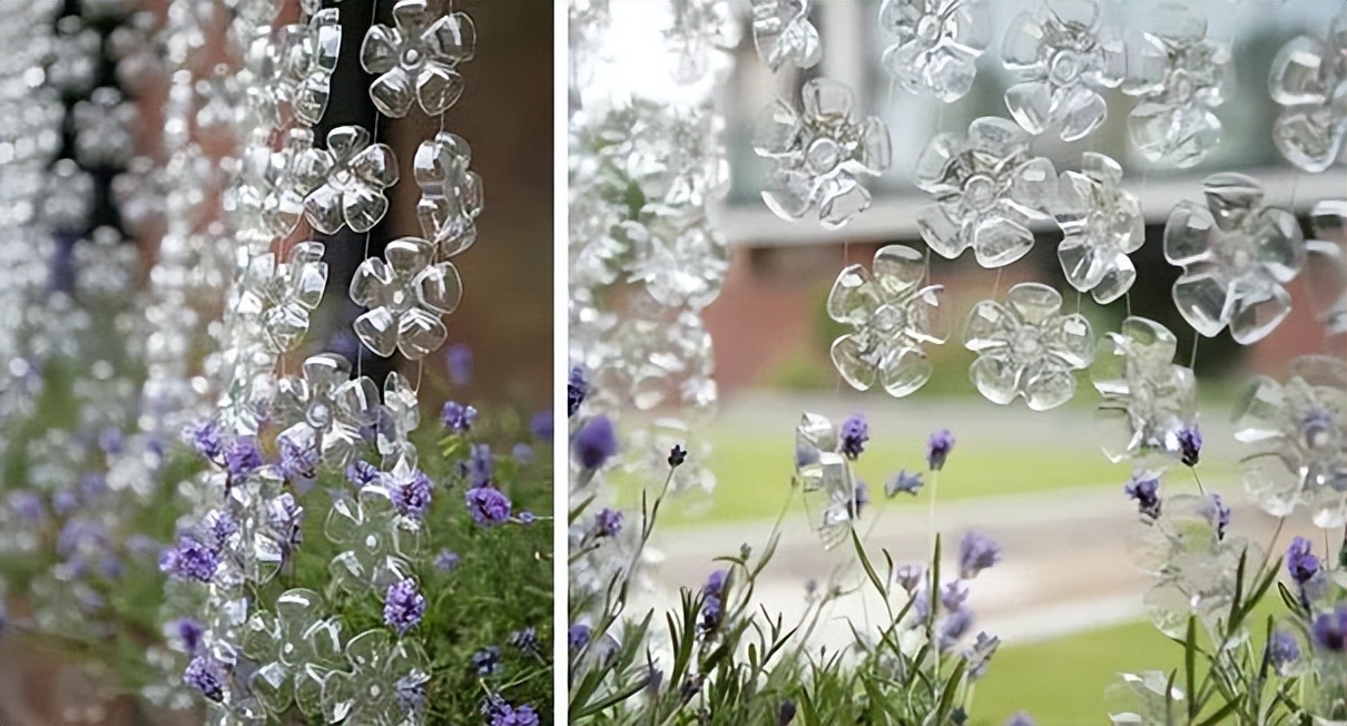 创意折叠花盆灯,洗洁精瓶做花盆小花瓶