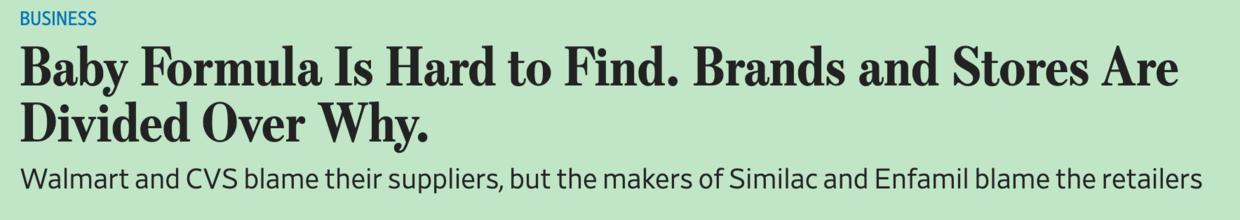 美国婴幼儿配方奶粉短缺,美国婴儿奶粉供应遭遇短缺