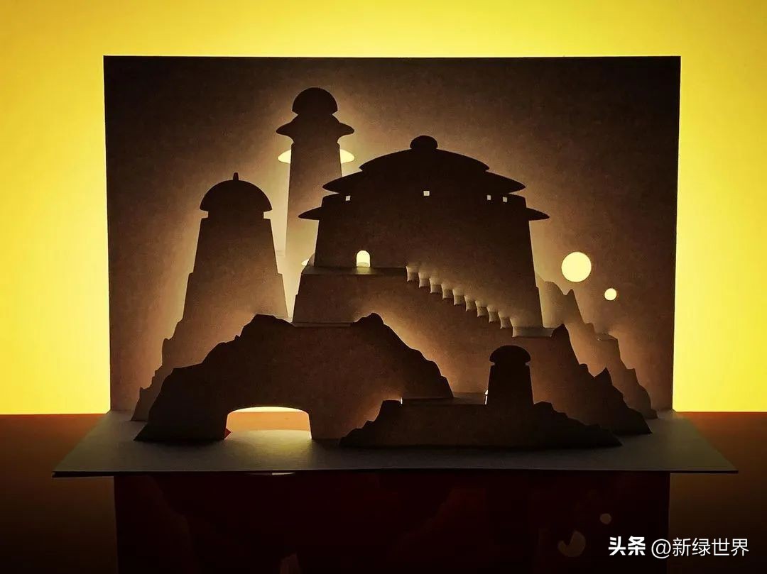 纸艺作品绘画,千变万化的纸艺术作品