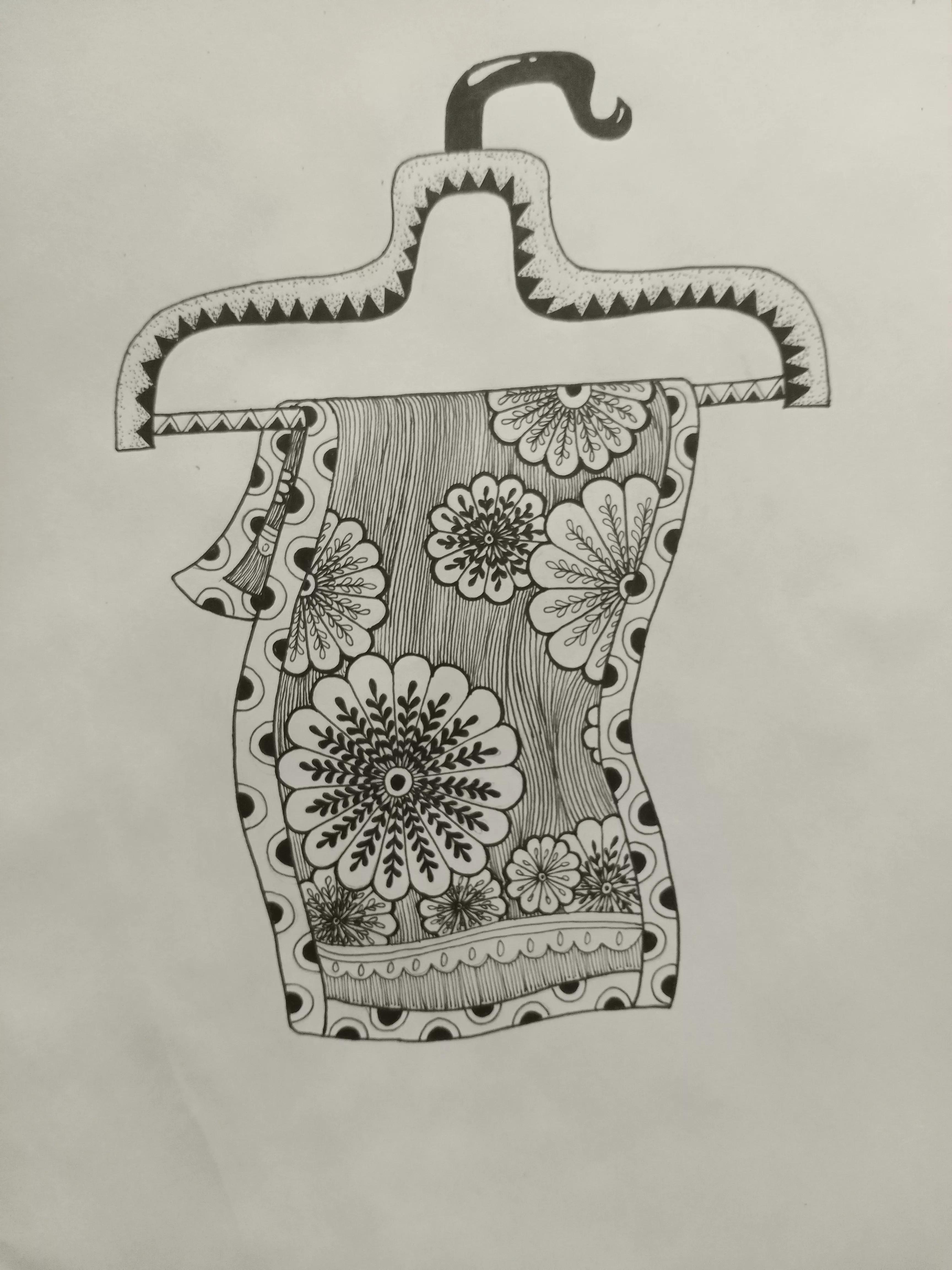 线描画绘画教程,毛巾绘画教程