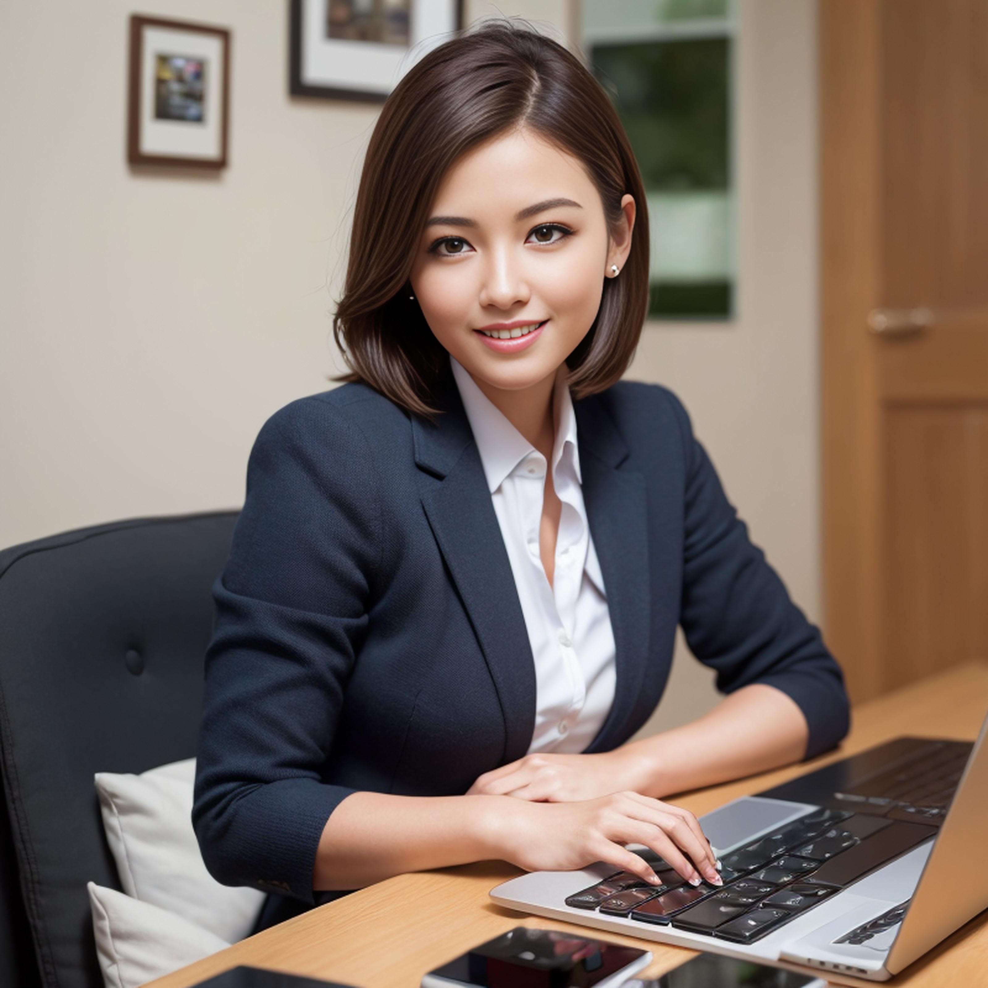 StableDiffusionAI生成的使用电脑的美女，盘点下我用过的电脑