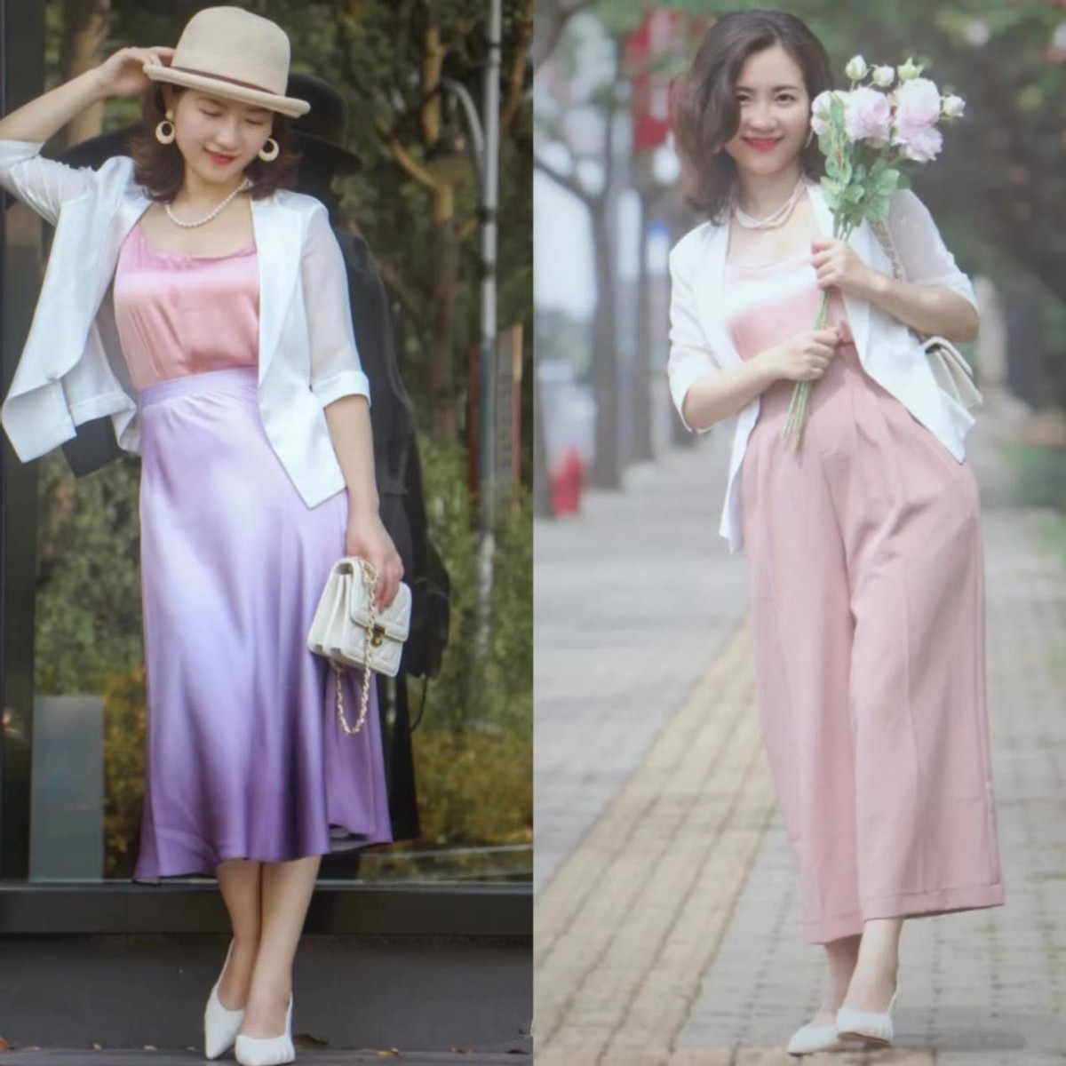 145-150矮个子牛仔衬衫遮臀,矮个子梨形身材露腿穿搭