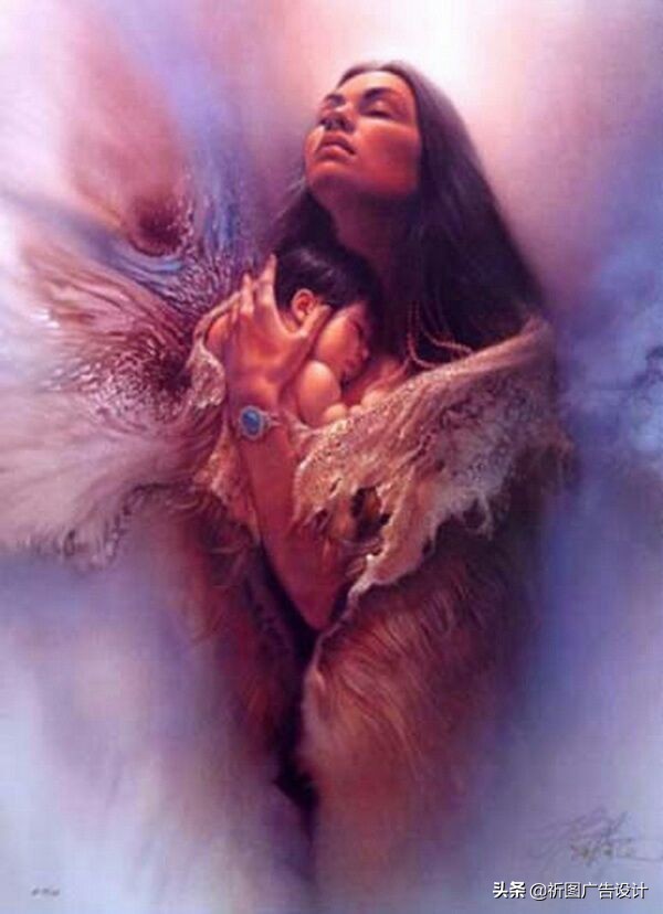 印第安人油画高清,印第安人油画艺术