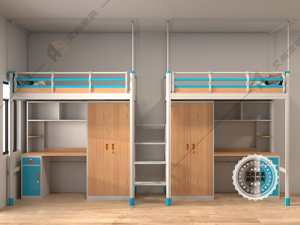 艾尚家具学生公寓床厂家,艾尚铁床