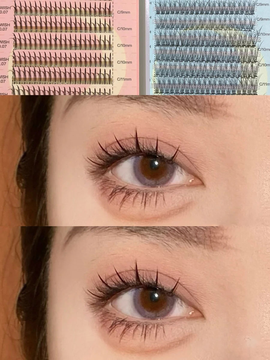 美睫没假睫毛怎么练习,怎么弄假睫毛视频教程