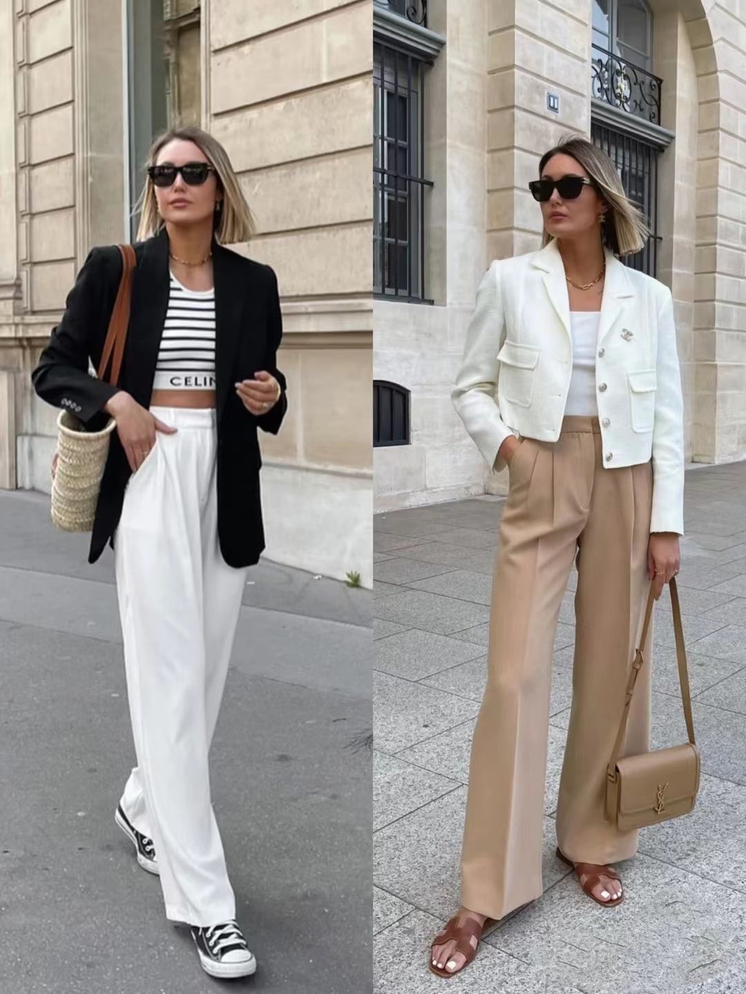 七分小脚裤如何搭配上衣,秋季黑色小脚裤穿搭