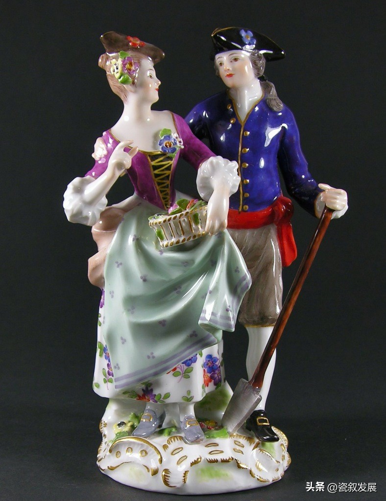 梅森瓷器人像,梅森瓷器雕塑