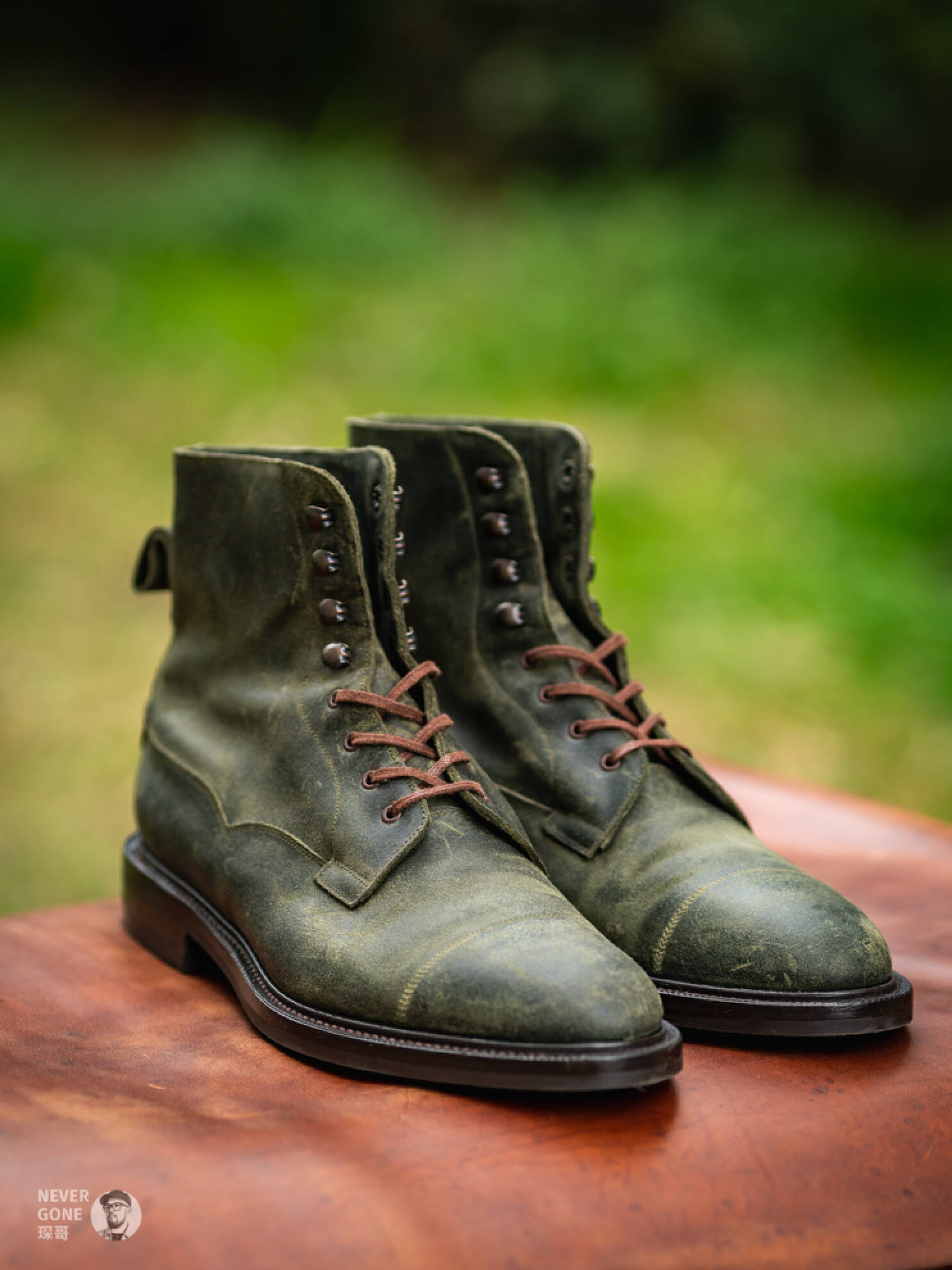 成功集邮EdwardGreen咔叽村靴：蜡翻毛Galway