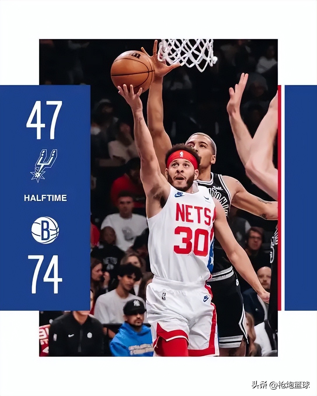 姆巴佩看篮网比赛欧文扣篮,姆巴佩来篮网主场欧文