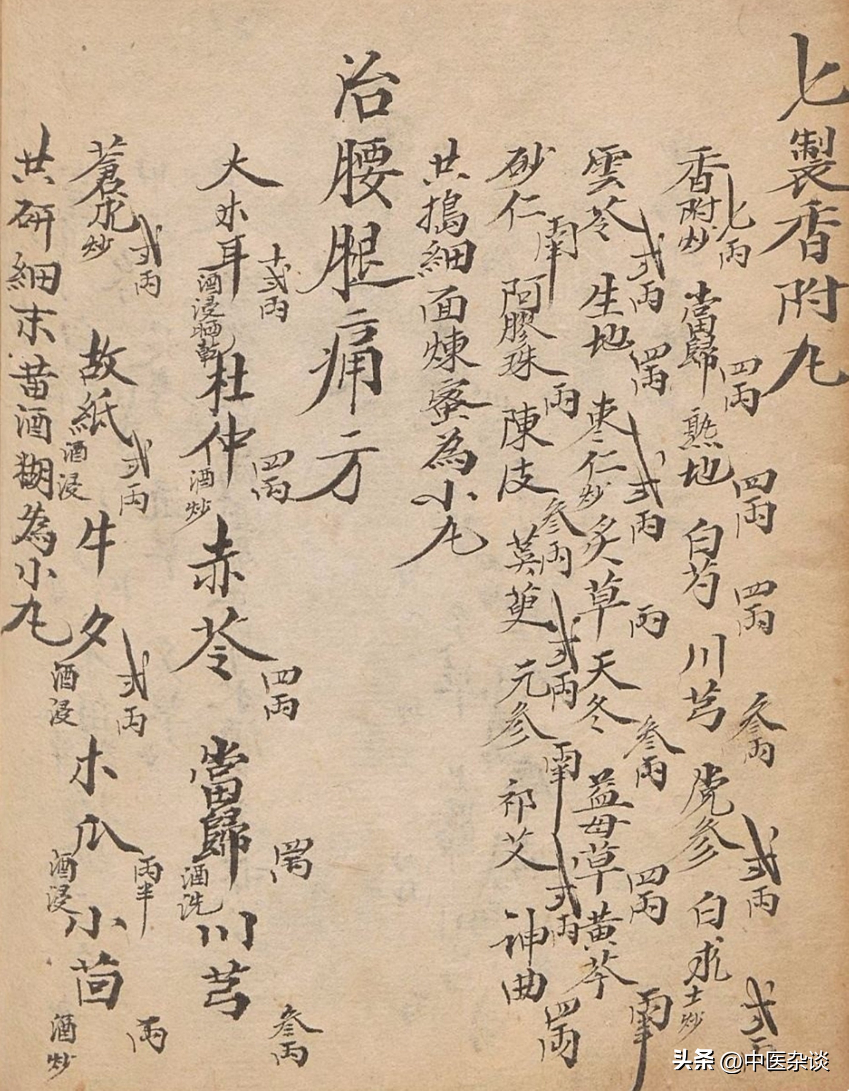 清代光绪年间手抄本中医古籍药书,清代中医秘传稿本